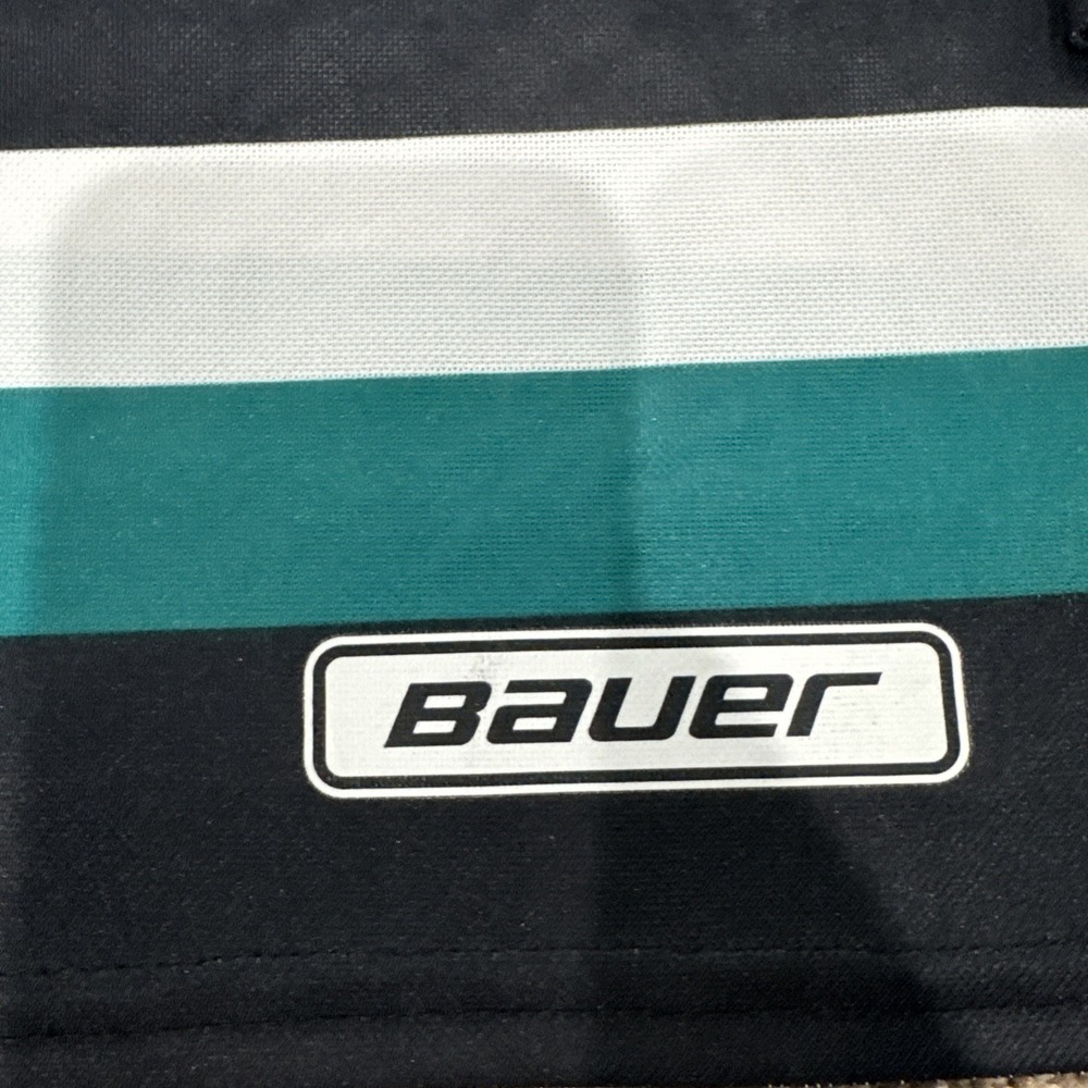 Vintage 1990s Denver Utah Grizzlies Bauer Black IHL Hockey Jersey Sz Adult L/XL - Picture 8 of 9